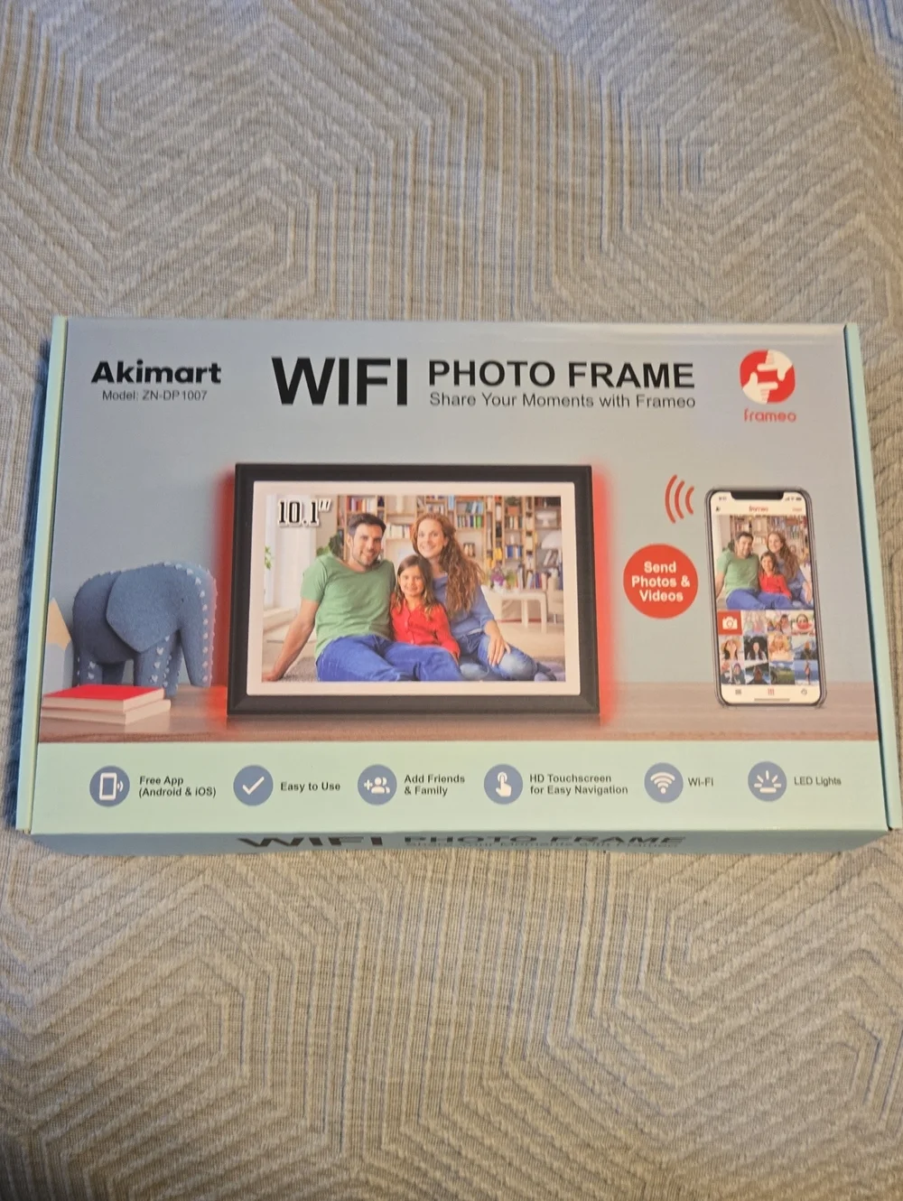 NWOT Akimart WIFI Photo Frame - Digital Display with App